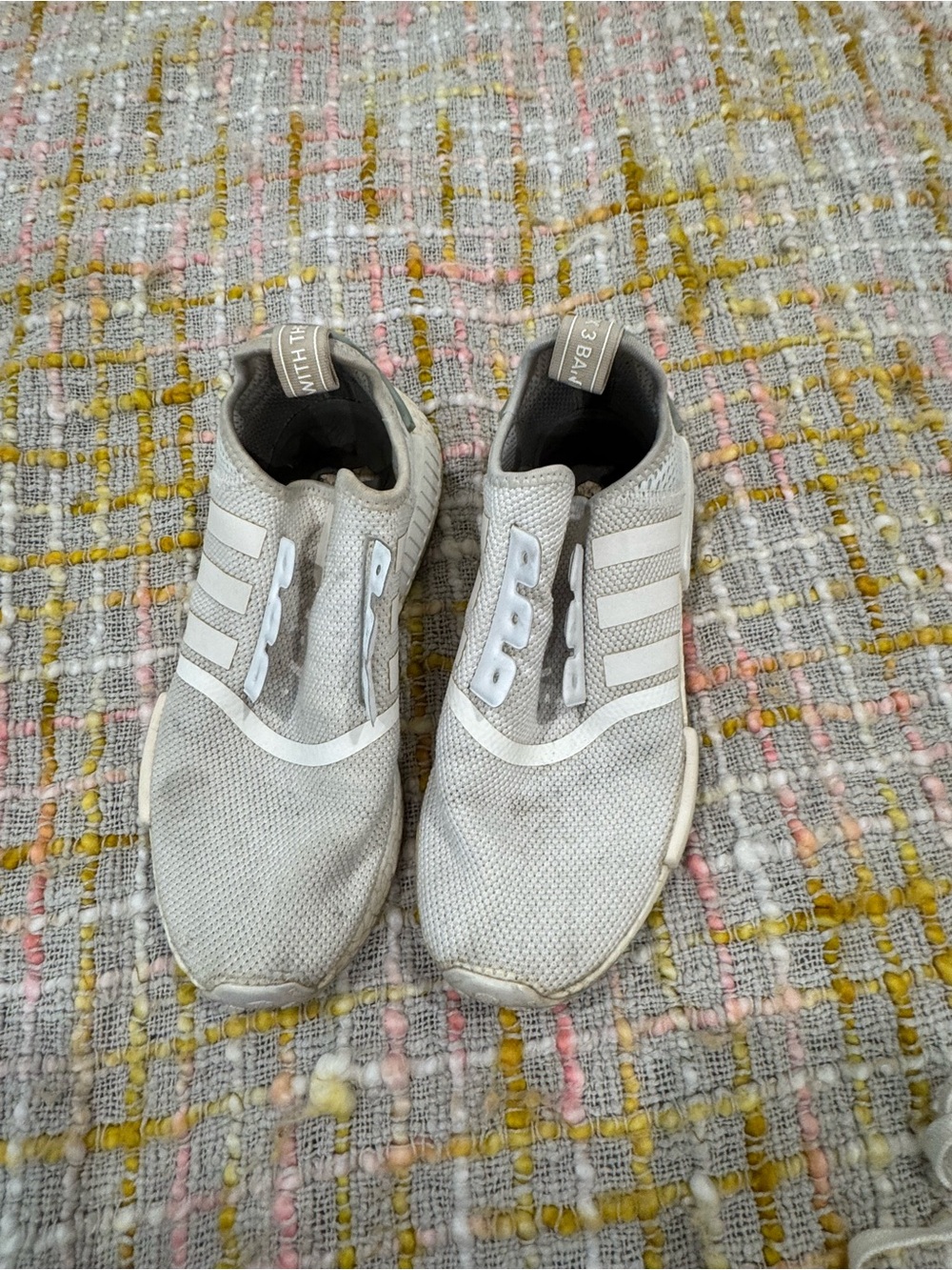 adidas NMDs in White